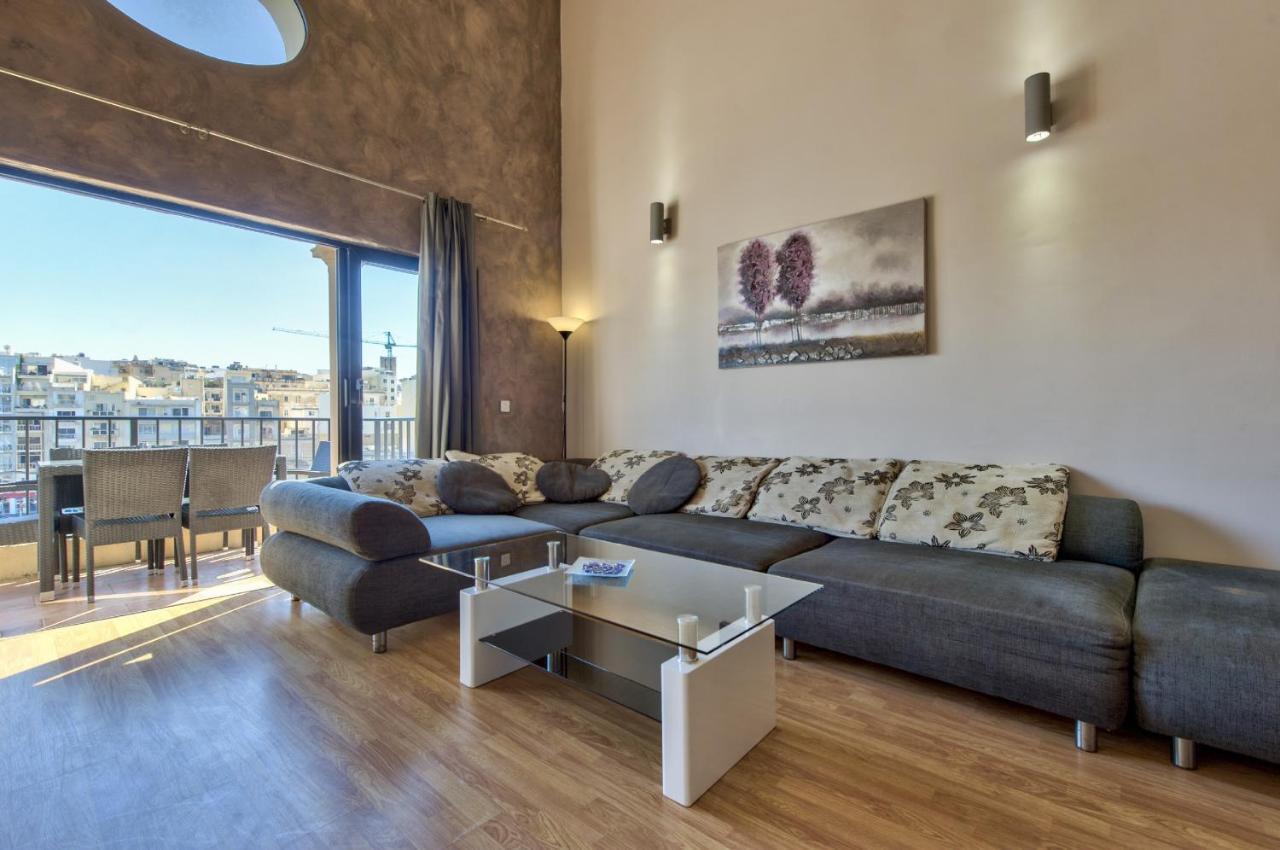 Spinola Court - Stunning Seaview Apartment & Penthouse On Spinola Bay By Shortletsmalta San Giuliano Esterno foto