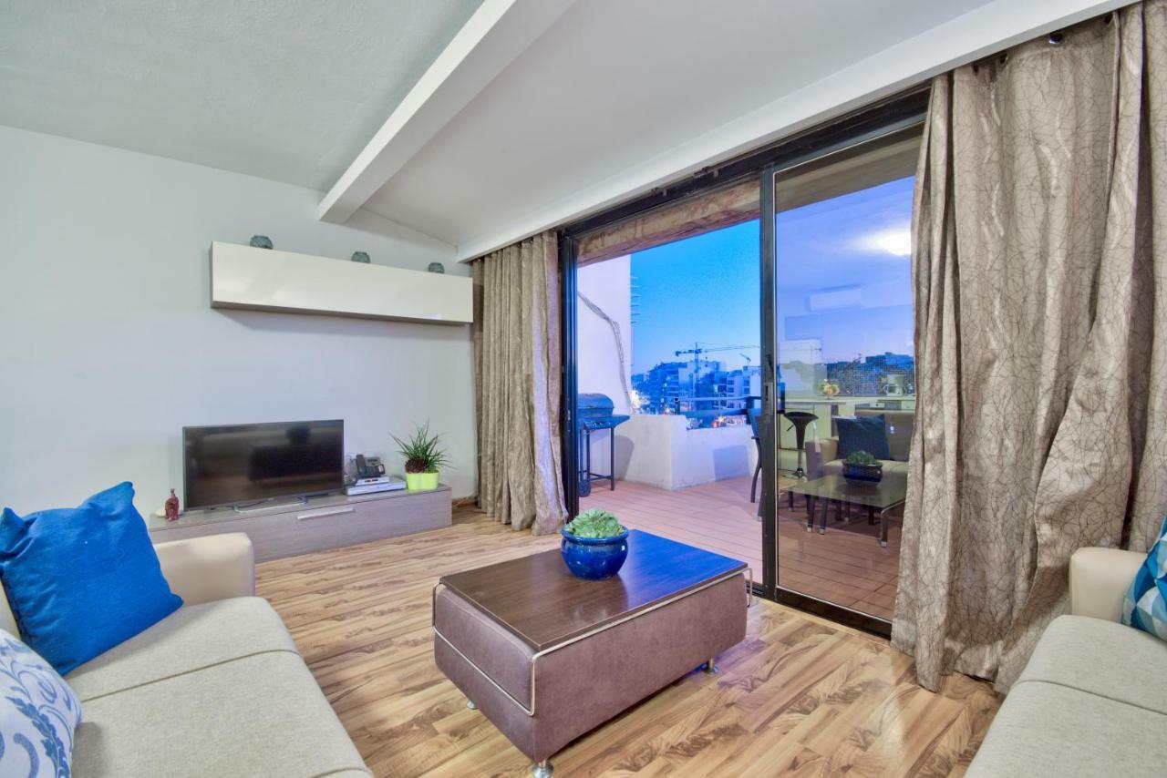 Spinola Court - Stunning Seaview Apartment & Penthouse On Spinola Bay By Shortletsmalta San Giuliano Esterno foto