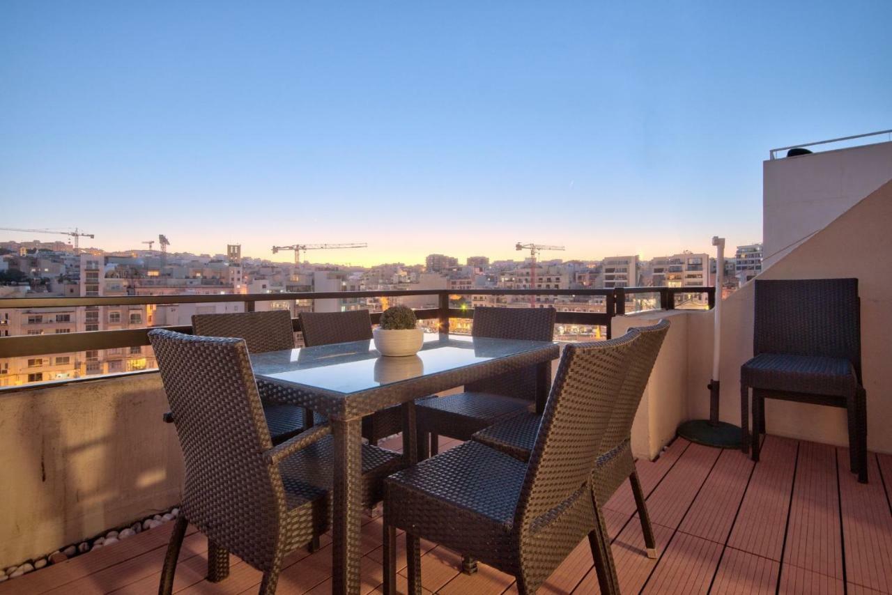 Spinola Court - Stunning Seaview Apartment & Penthouse On Spinola Bay By Shortletsmalta San Giuliano Esterno foto