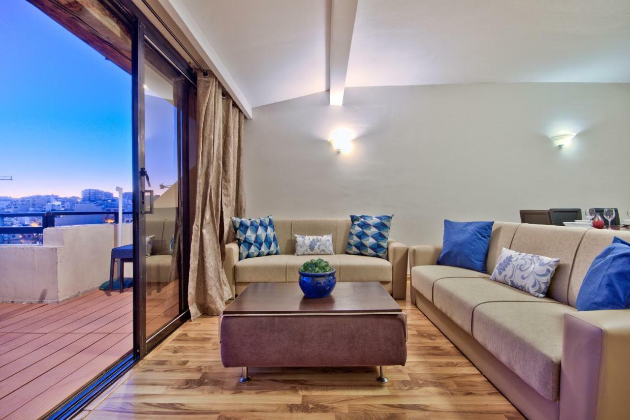 Spinola Court - Stunning Seaview Apartment & Penthouse On Spinola Bay By Shortletsmalta San Giuliano Esterno foto